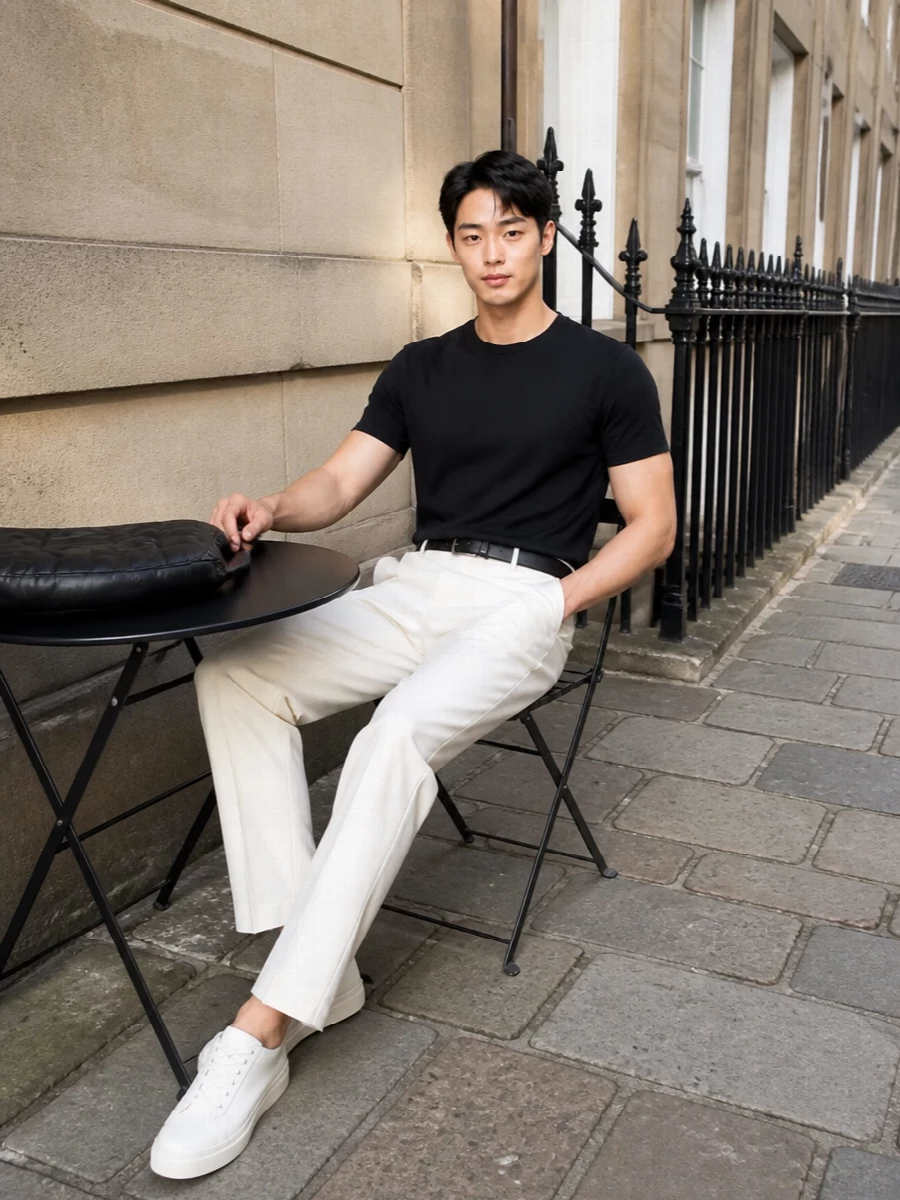 Circolo 1901 black tee pt torino trousers outfit