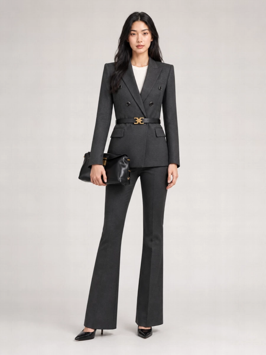 Pinko Double-Breasted Suit Jacket