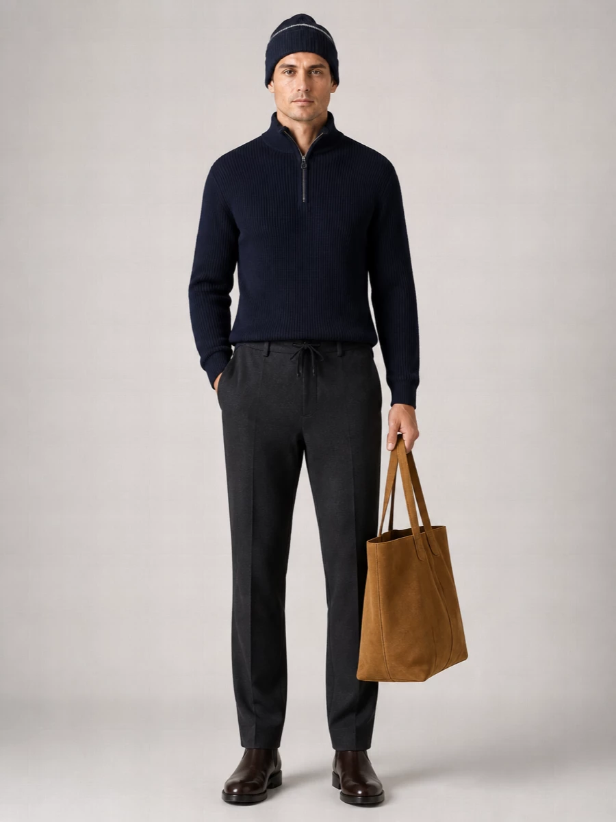 Jil Sander Suede Tote Bag