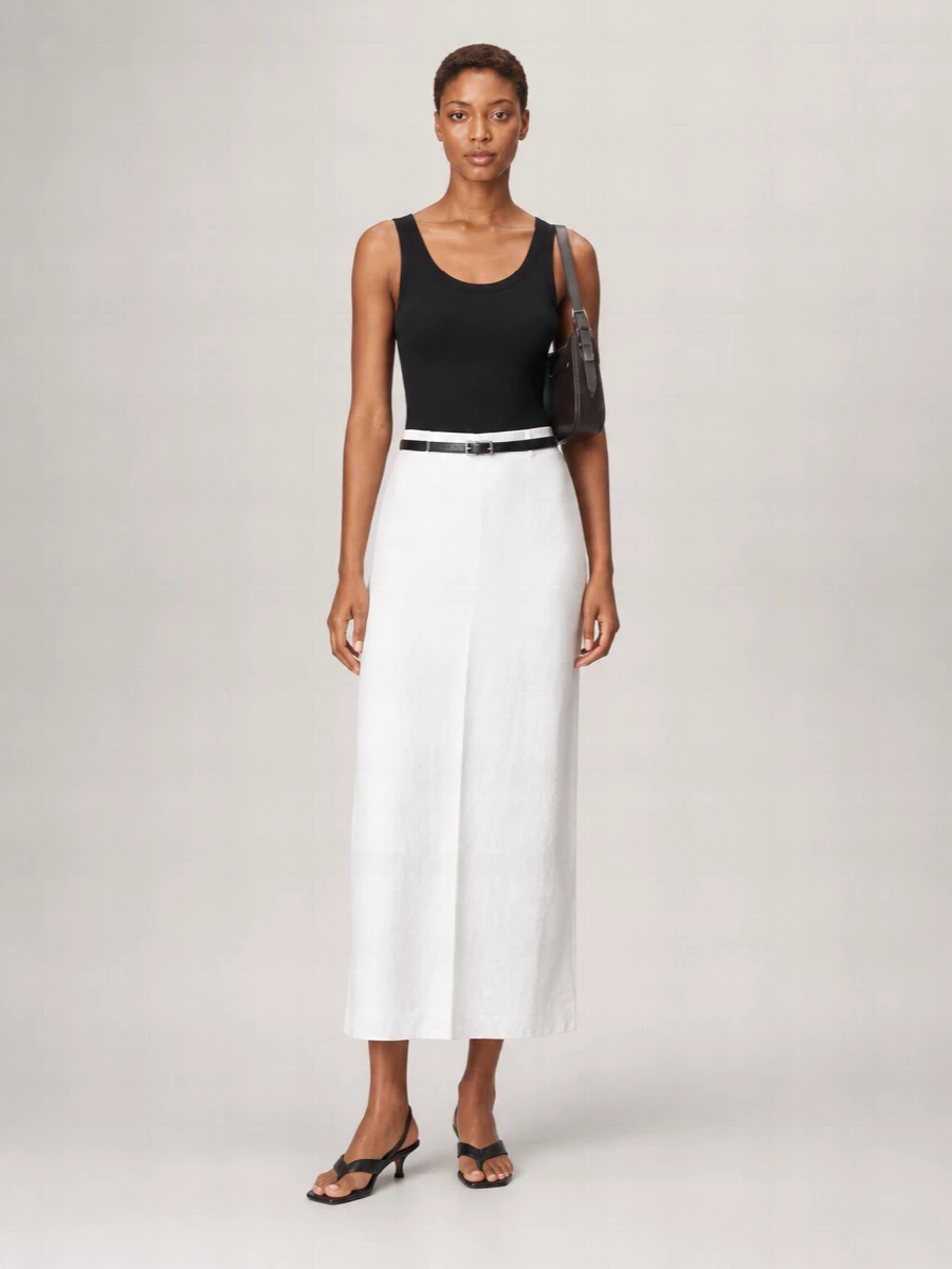 Lemaire Ribbed Cotton Sleeveless Tank Top