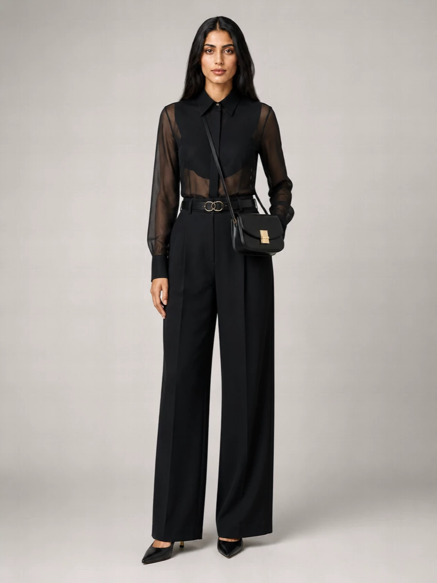Ferragamo Sheer Viscose Shirt