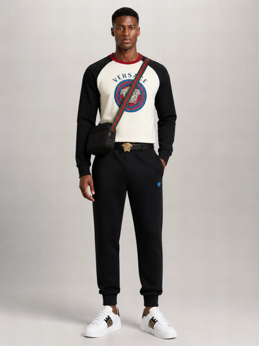 Versace Regular-Fit Printed Cotton T-Shirt