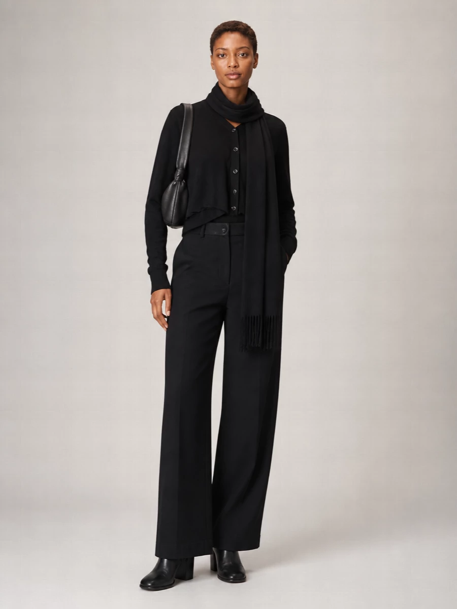 Lemaire Wool-Blend Long-Sleeve Cape Cardigan