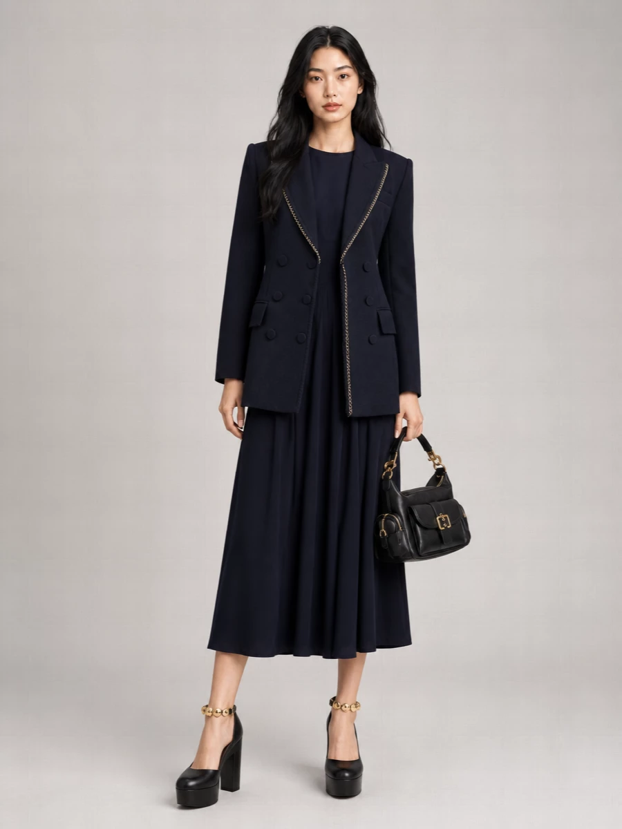 Chloé Virgin Wool Double-Breasted Blazer