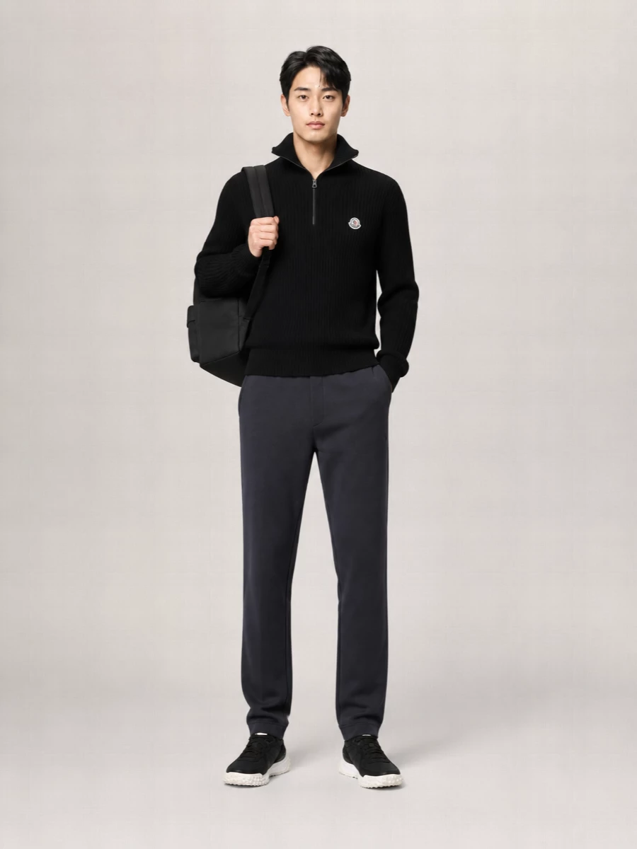 Moncler Leather Low-Top Sneakers