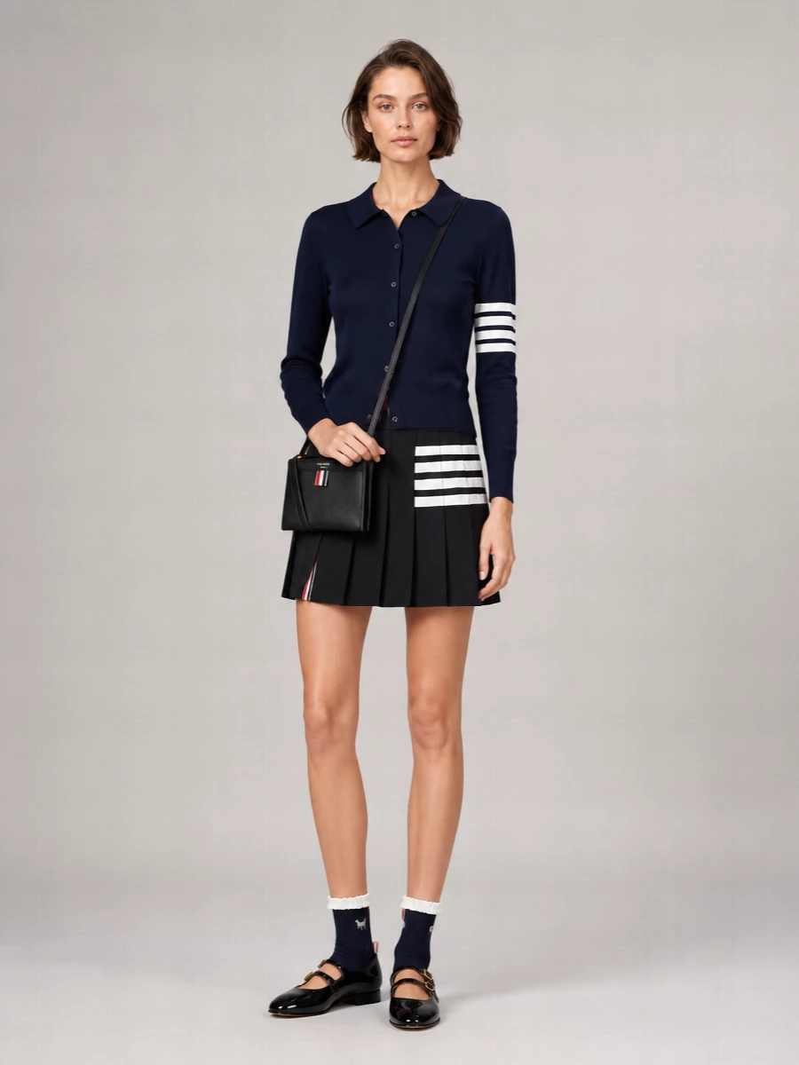 Thom Browne Cotton Long-Sleeve Button-Down Shirt