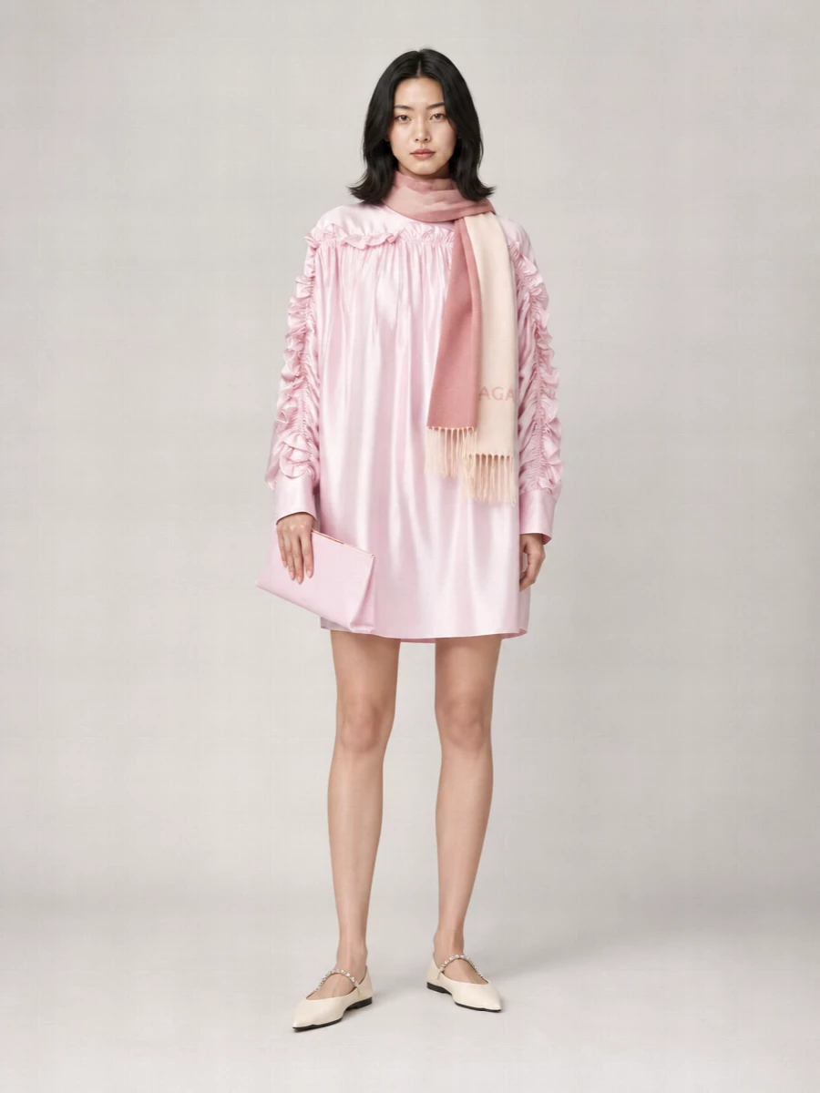Jil Sander Viscose Midi Dress