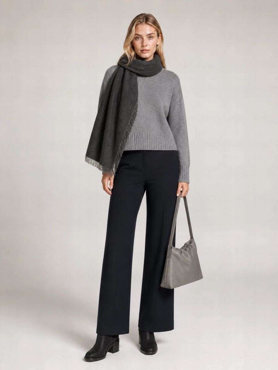 Guest In Residence Cashmere Ribbed Crewneck Sweater