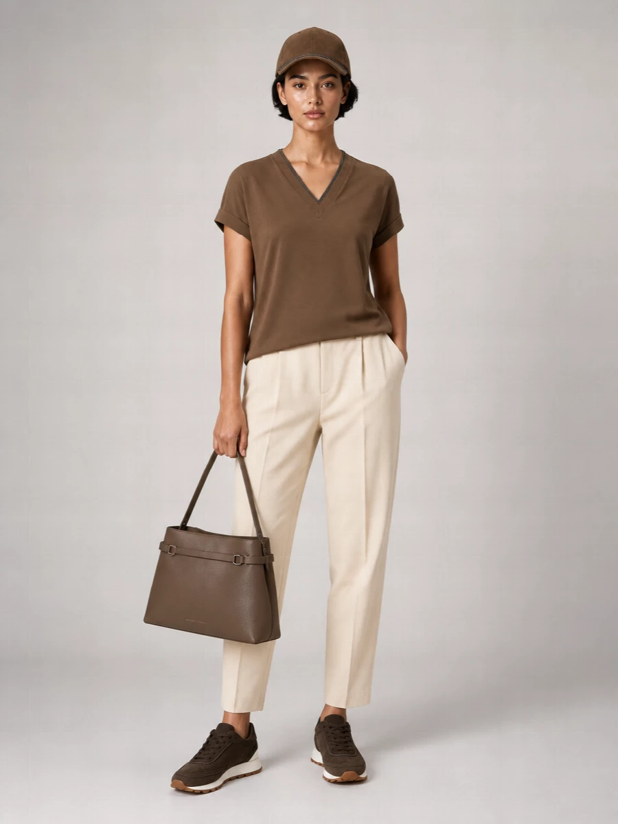 Brunello Cucinelli Suede Lace-Up Sneakers