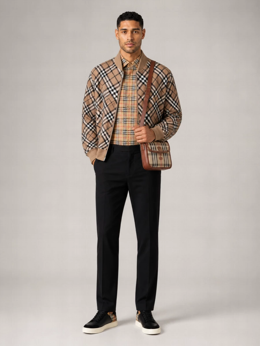 Burberry Check Bomber Jacket