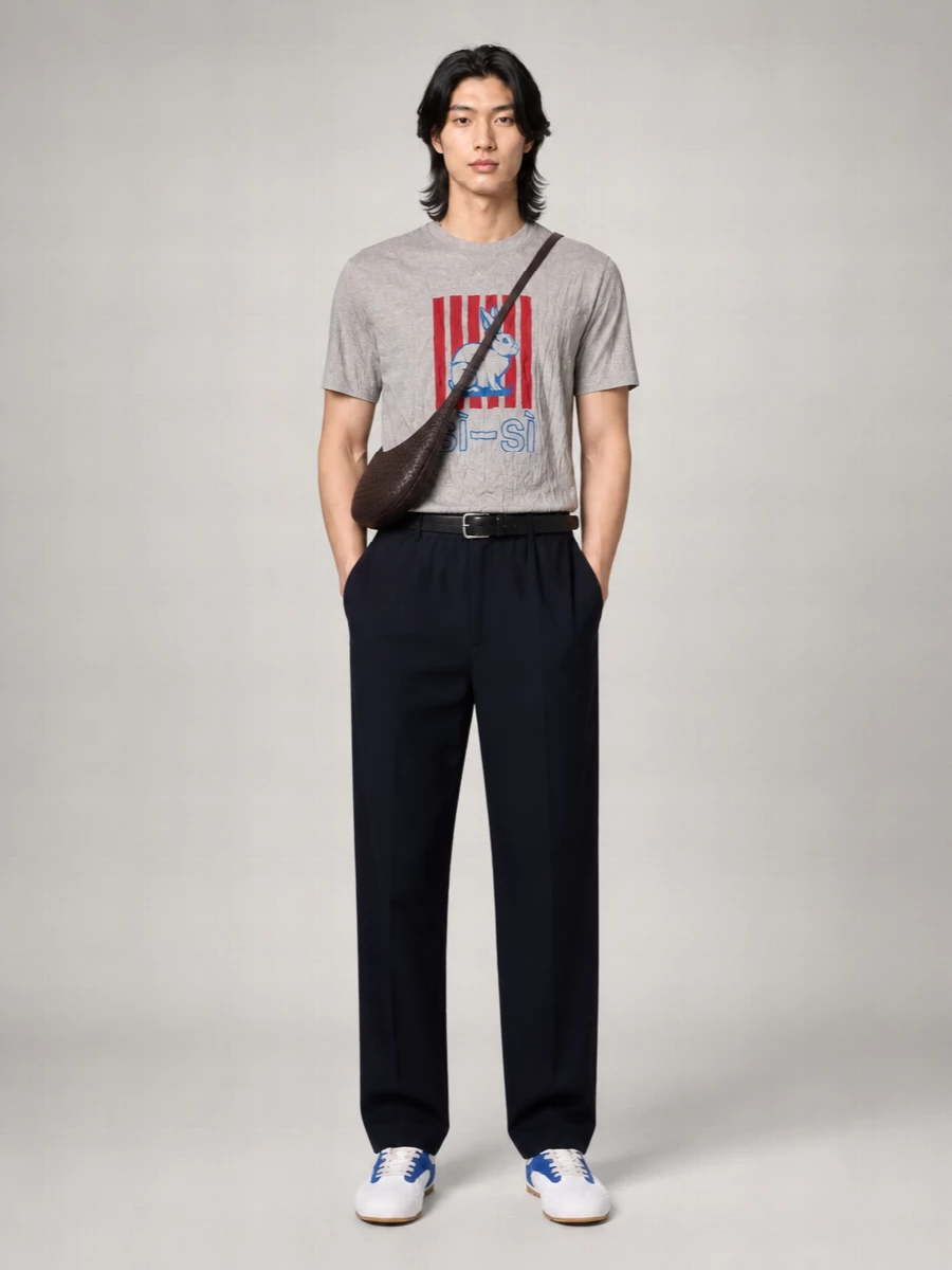 Bottega Veneta Ribbed Cotton T-Shirt