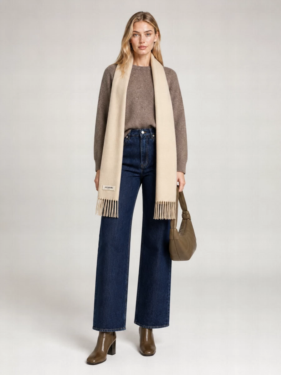 Loulou Studio Wool Yak Wool Crewneck Long-Sleeve Sweater