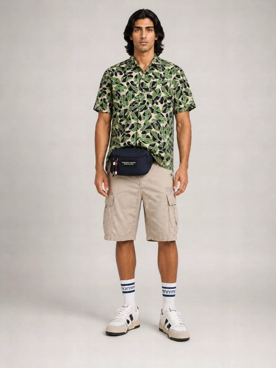 Dsquared2 Cotton Bowling Collar Shirt