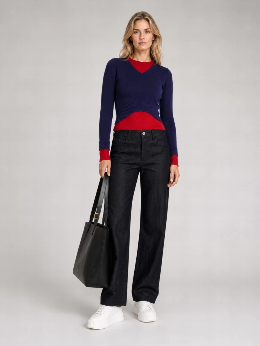 Jil Sander Cannolo Leather Shoulder Bag
