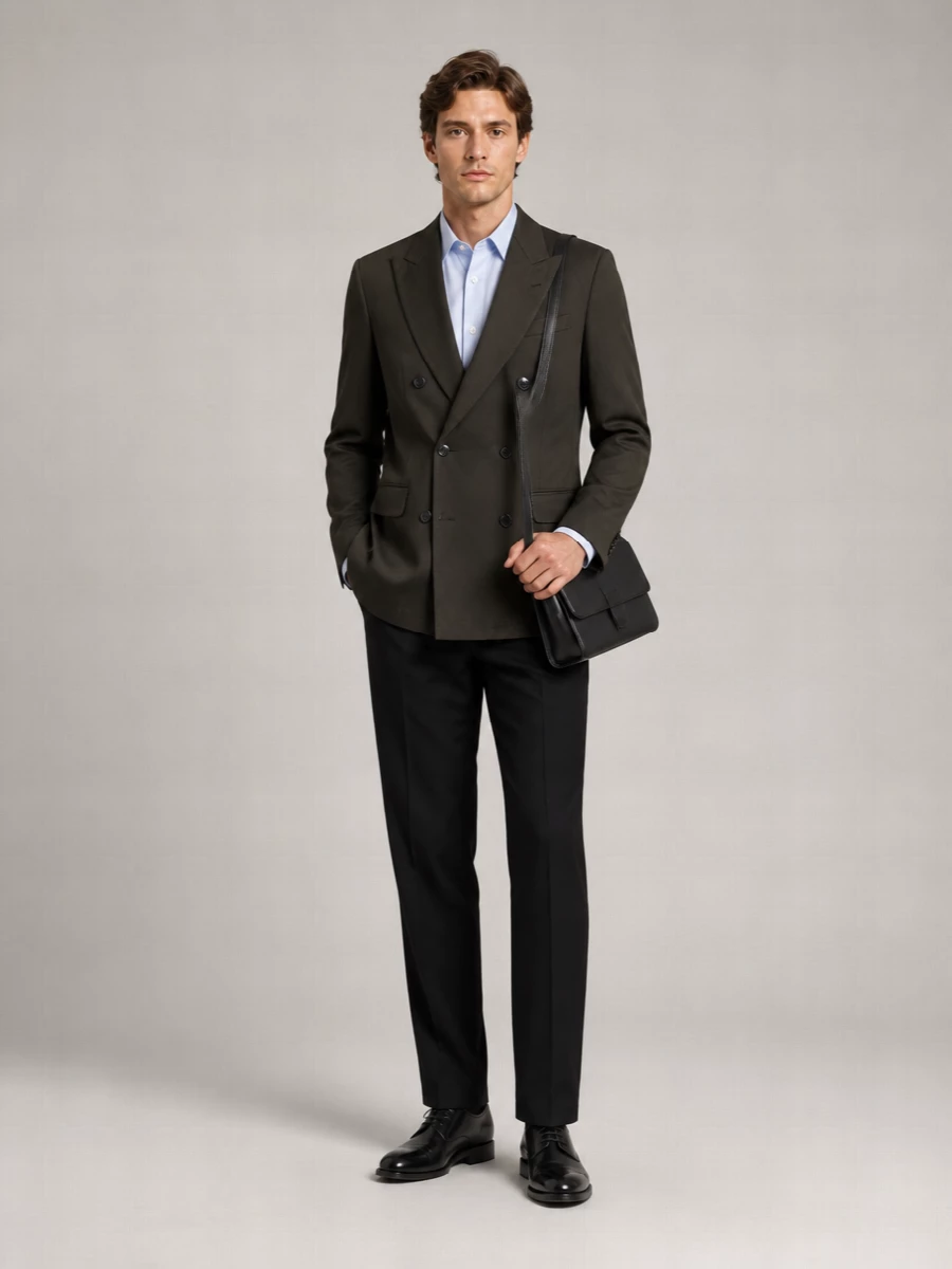 Dries Van Noten Cotton Double-Breasted Blazer