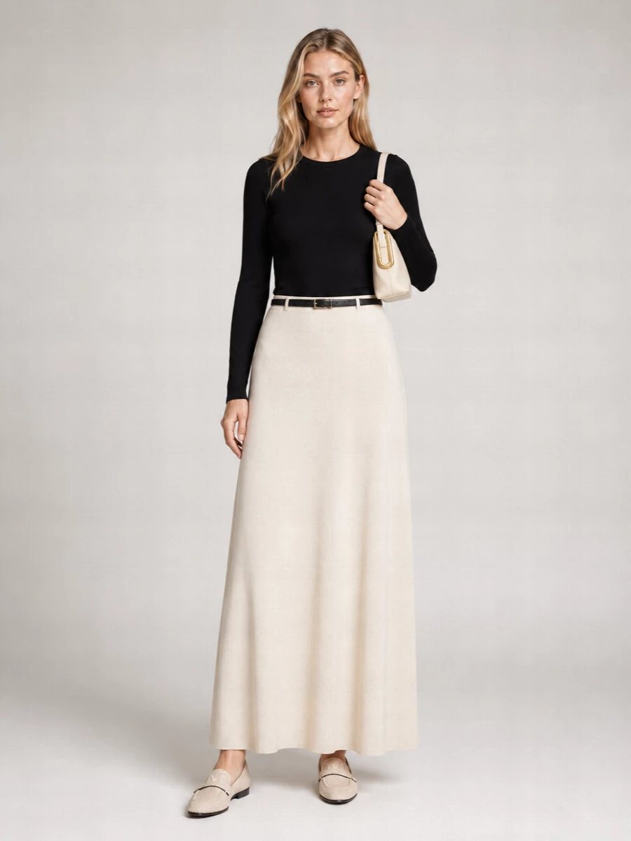 Max Mara silk slim-fit long-sleeve top
