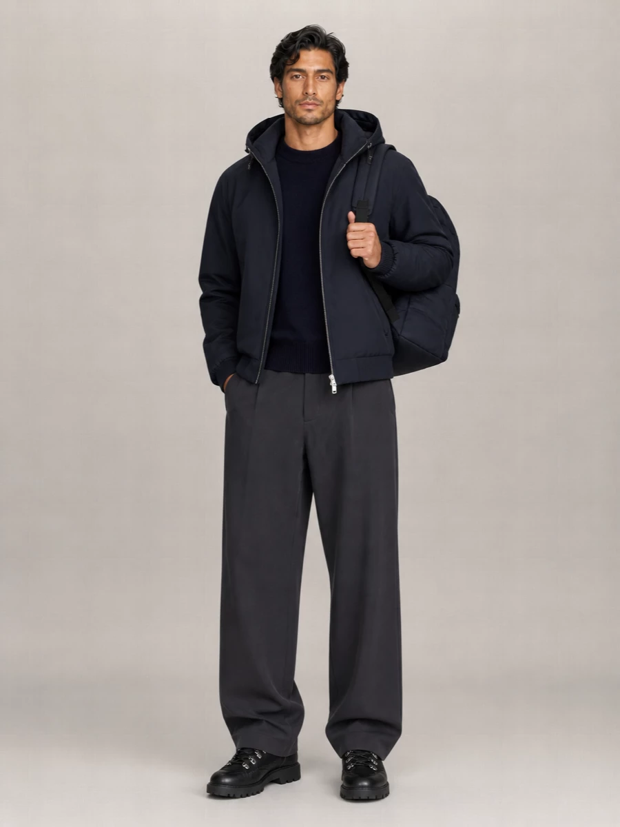 Studio Nicholson Hooded Padded Jacket