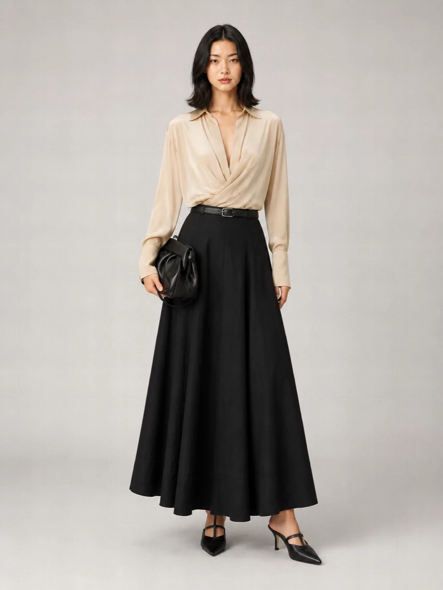 The Andamane Winona Knee-Length Skirt