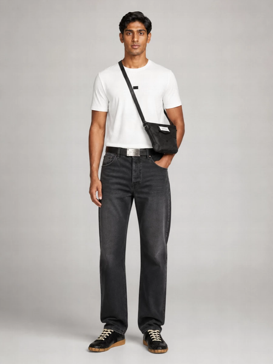 Mm6 Maison Margiela Cotton Relaxed-Fit Crew-Neck Short-Sleeve T-Shirt