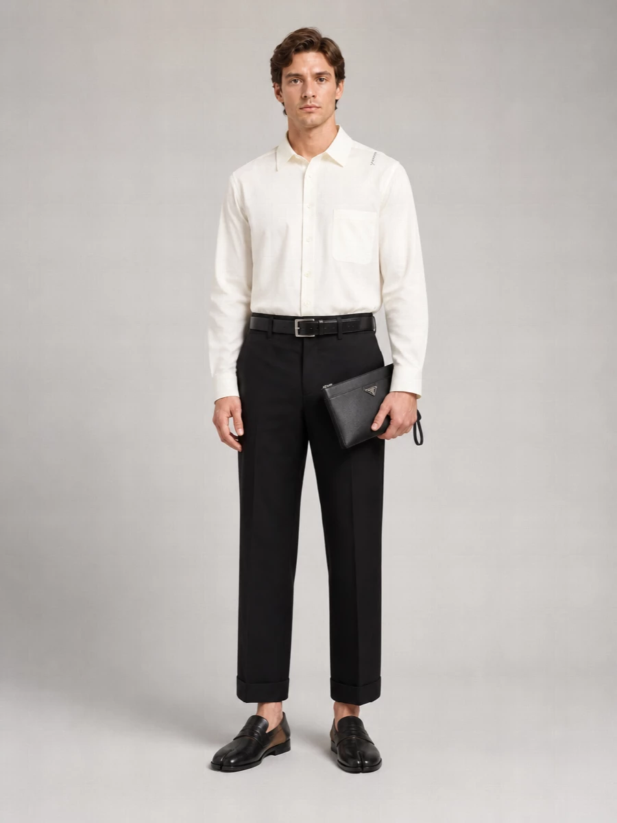 Marni Virgin Wool Pleated Tailored Trousers