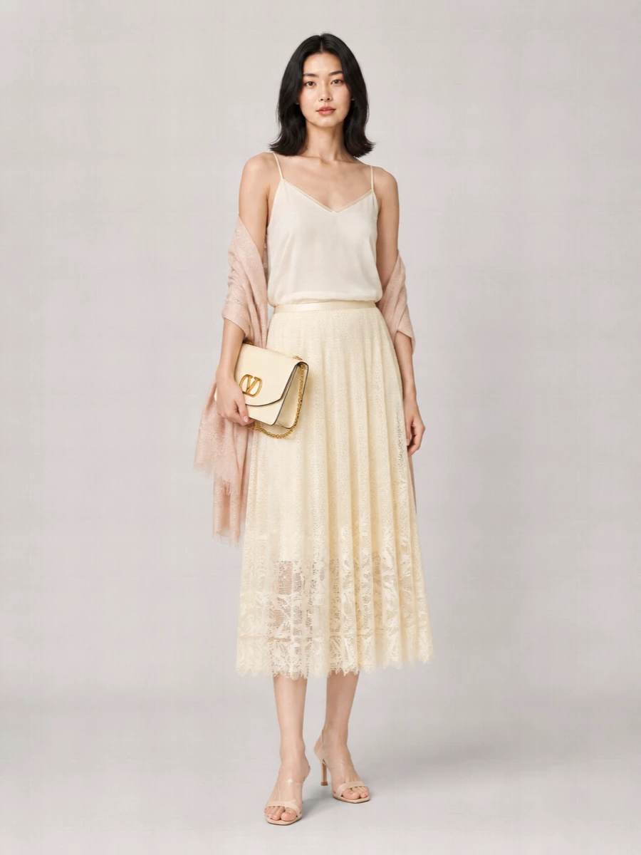 Fabiana Filippi Silk V-Neck Spaghetti-Strap Top
