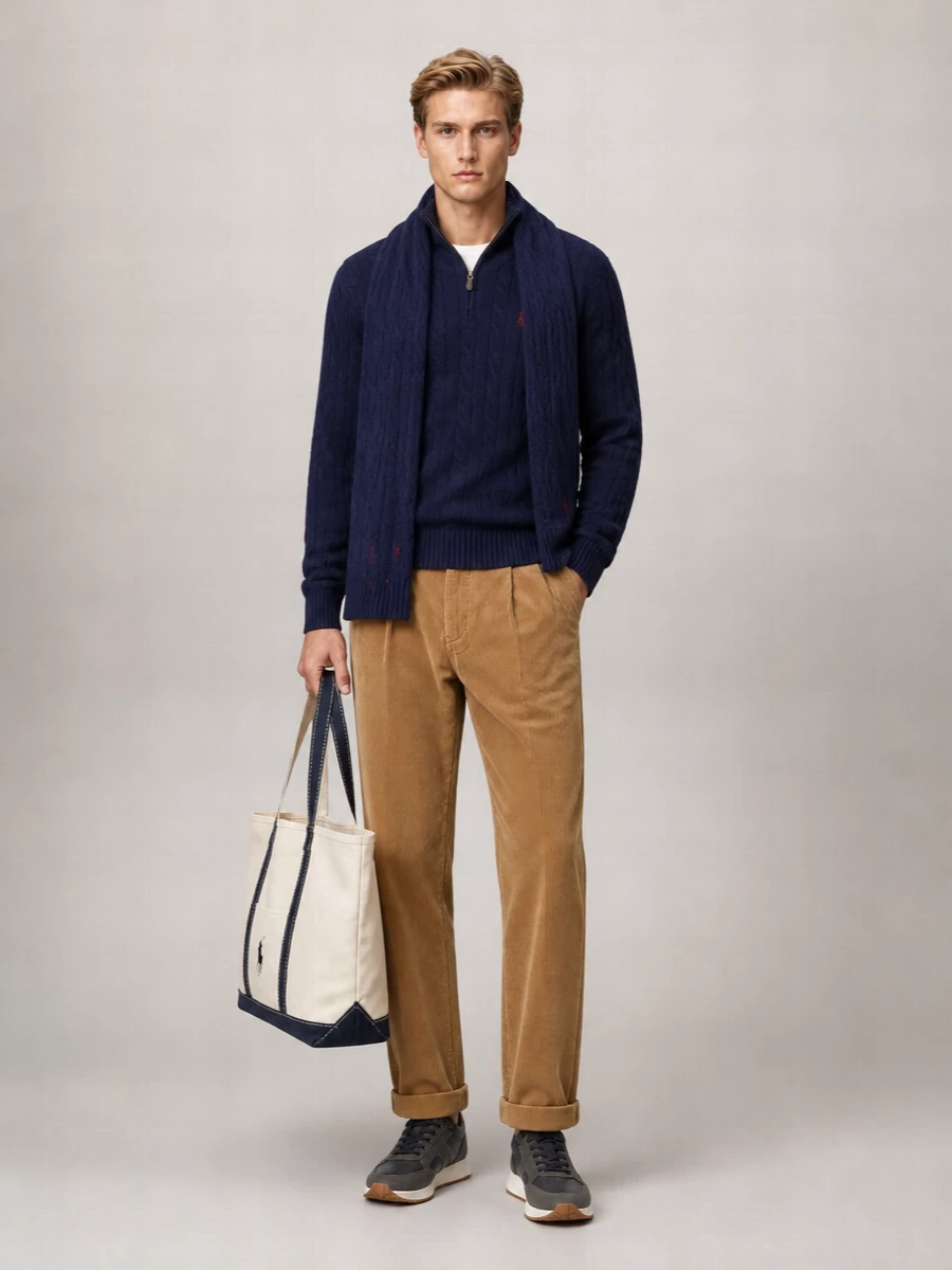 Tommy Hilfiger Leather Low-Top Lace-Up Sneakers