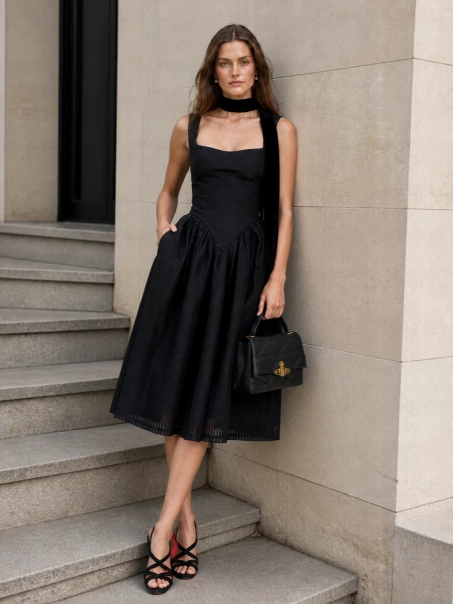 Vivienne westwood black dress valentino heels