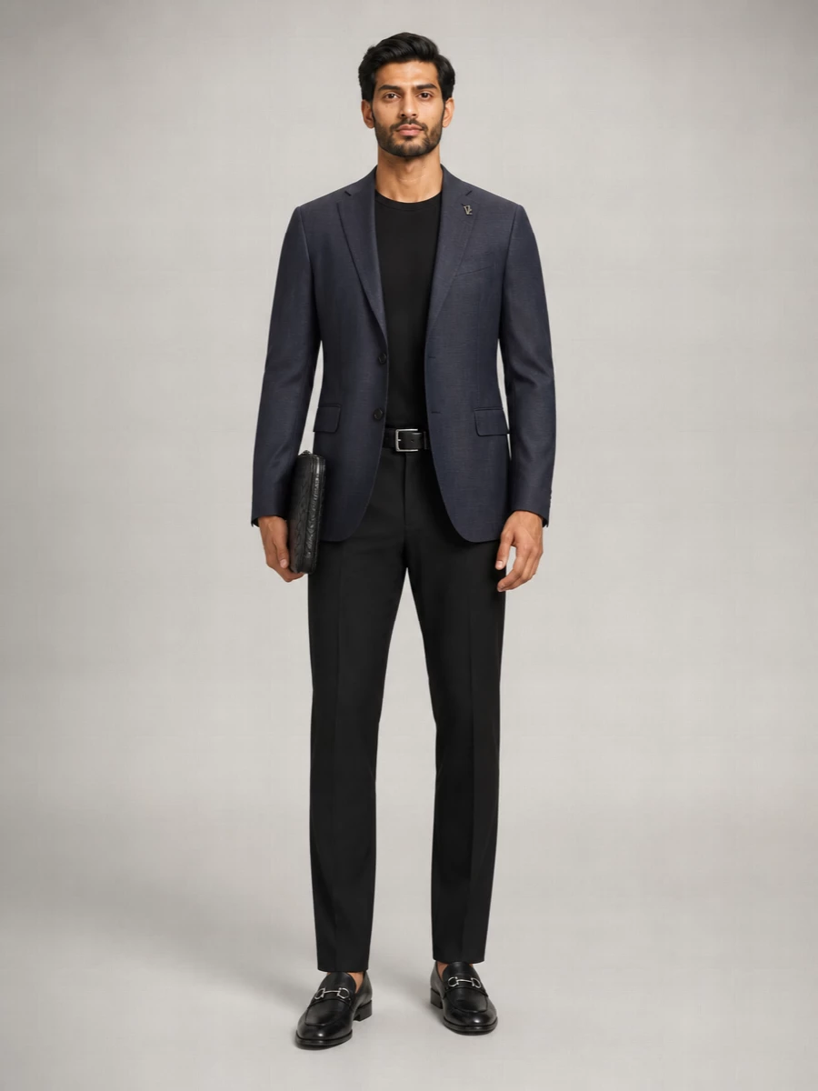 Pal Zileri Textured Single-Breasted Blazer