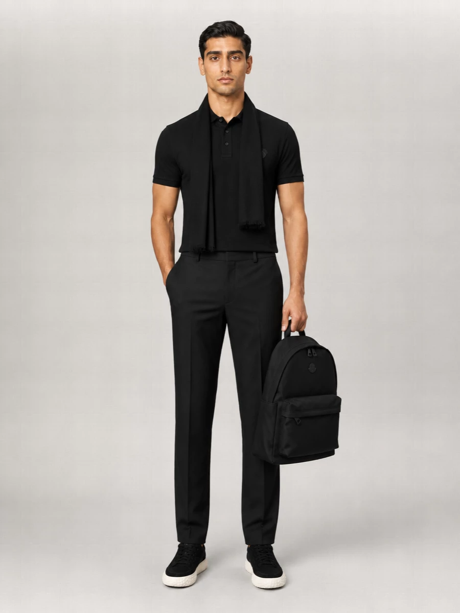 Moncler Cotton Piqué Polo Shirt