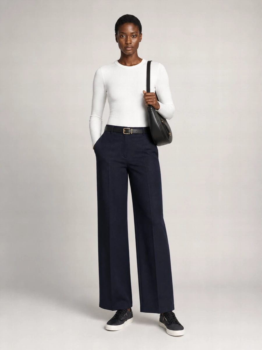 Moncler Denim Wide-Leg Trousers