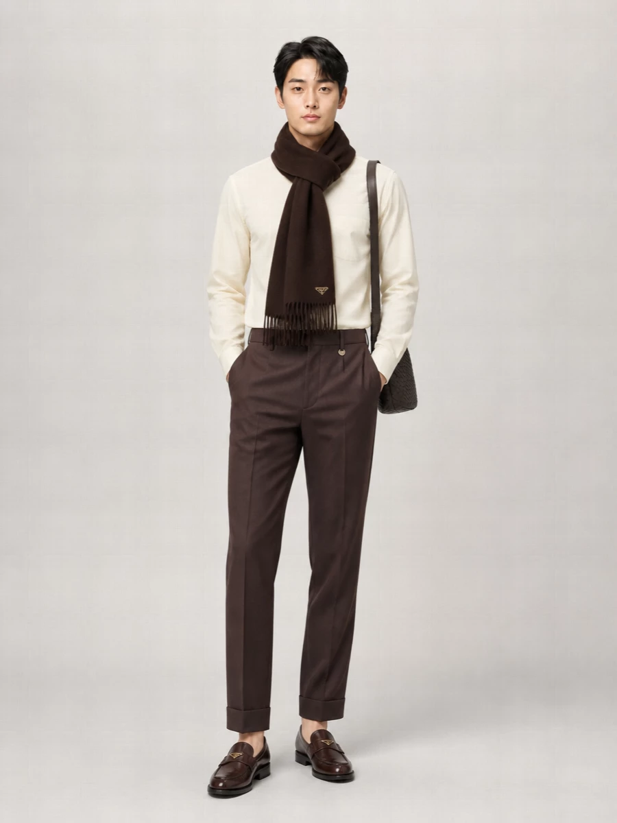 Burberry Virgin Wool Mid-Rise Straight-Leg Tailored Trousers