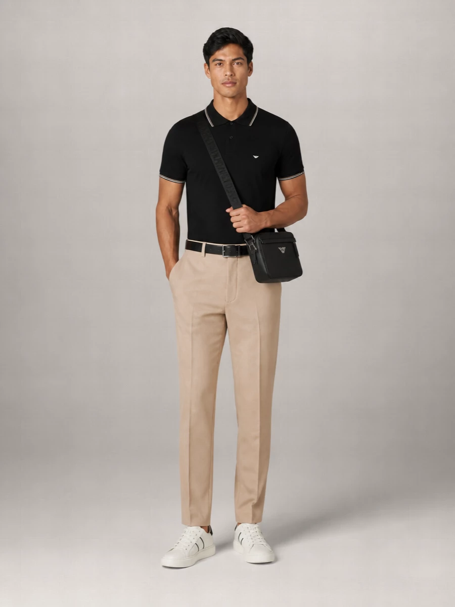 Emporio Armani Cotton Slim-Fit Polo Shirt