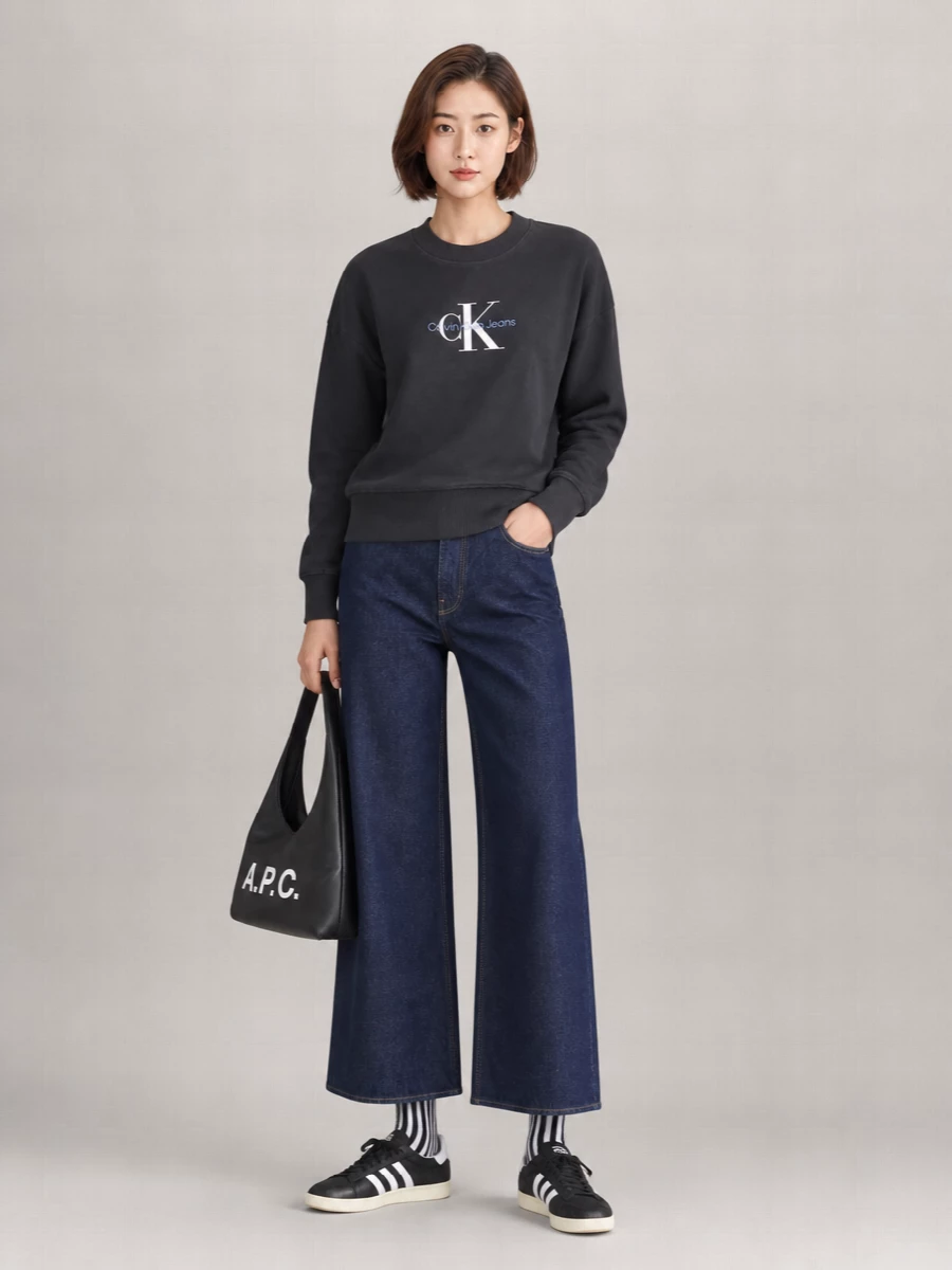 Calvin Klein Cotton Crew-Neck Sweatshirt