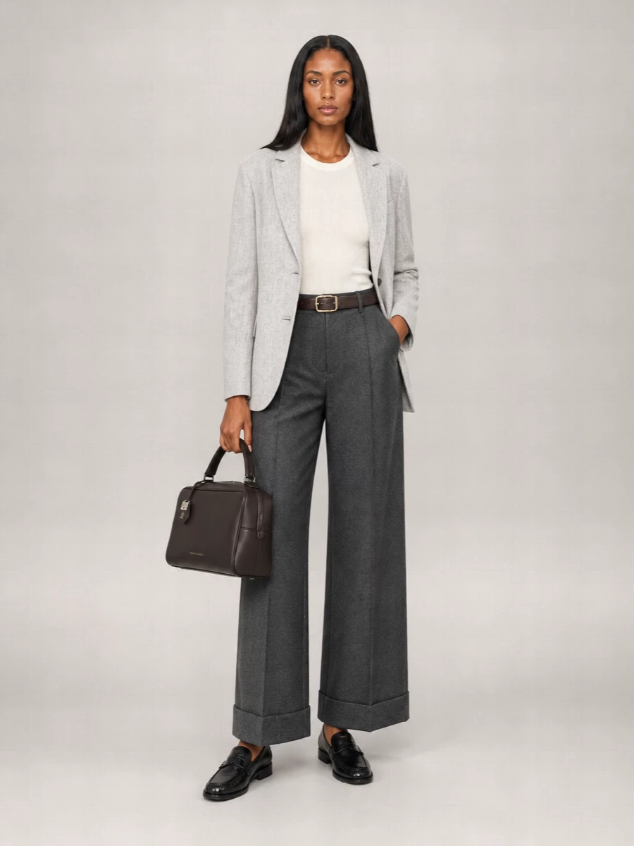 Brunello Cucinelli Cashmere Wide-Leg Trousers