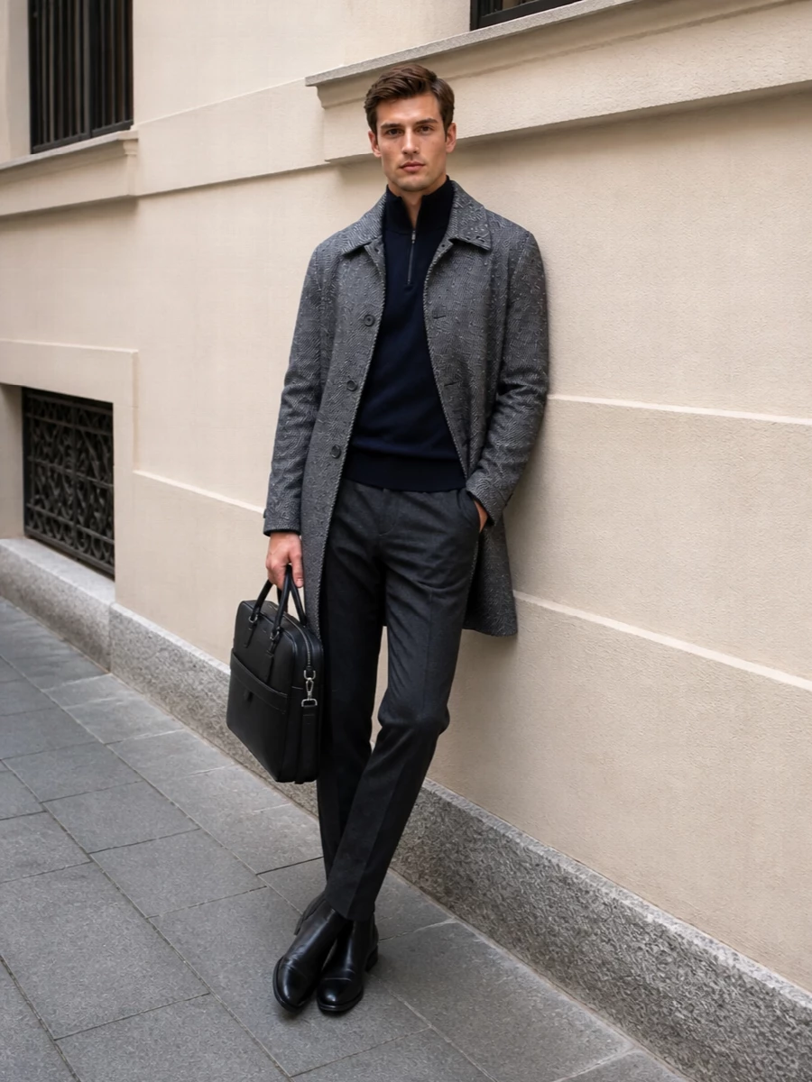 Paul smith coat pt torino trousers churchs boots