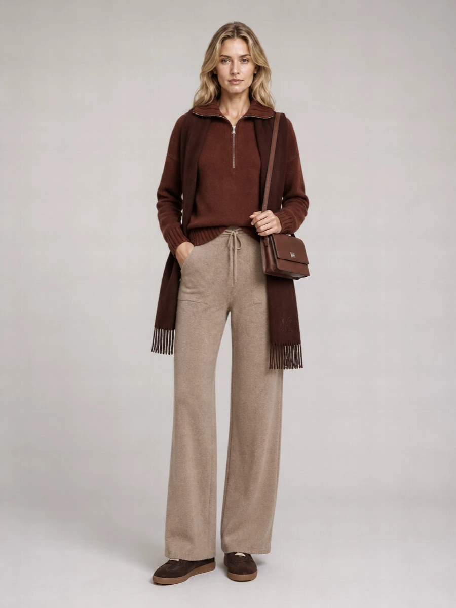 Max Mara cashmere ribbed high-neck half-zip sweatshirt