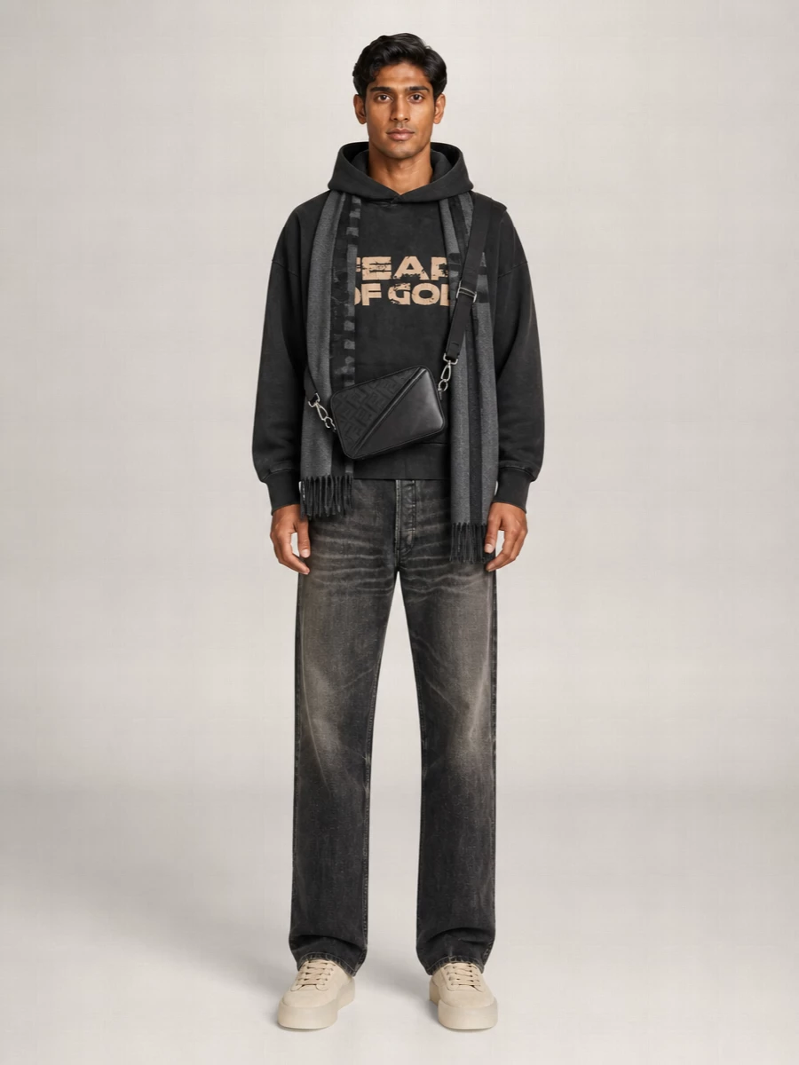 Fear Of God Cotton Logo-Print Hoodie