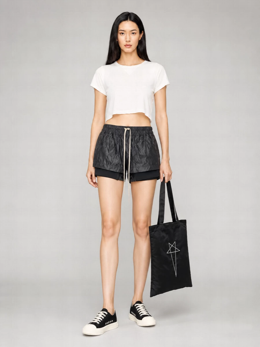 Rick Owens Drkshdw Cotton Cropped T-Shirt