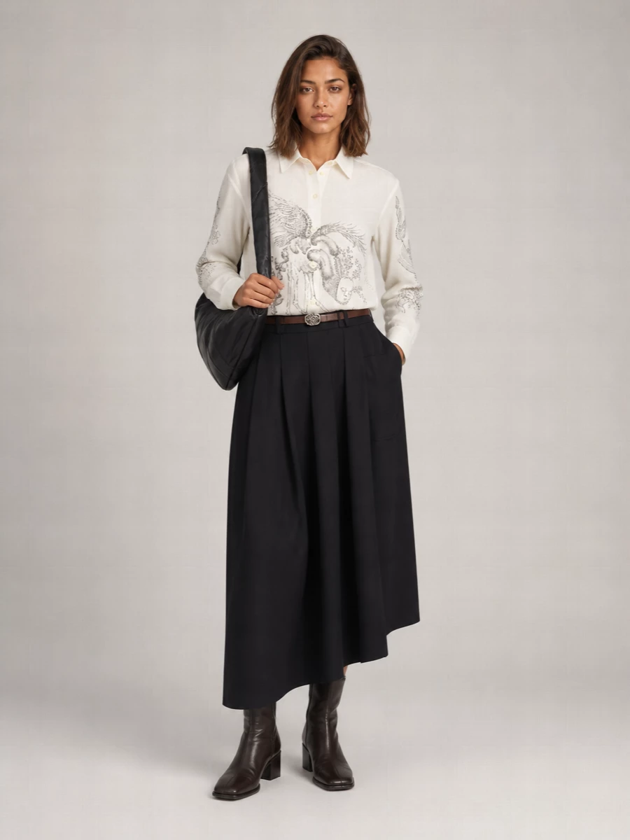 Our Legacy Printed Long-Sleeve Shirt