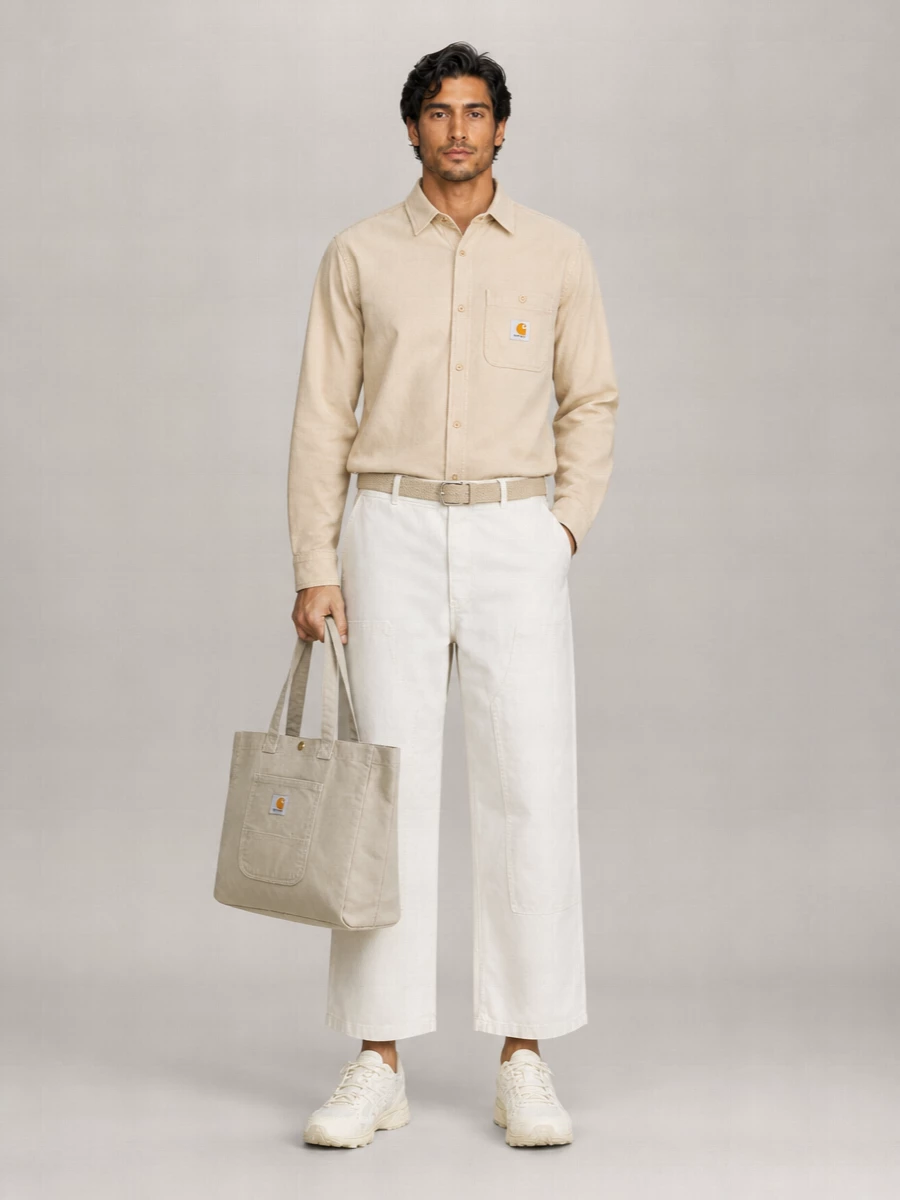 Carhartt Wip Cotton Wide-Leg Trousers