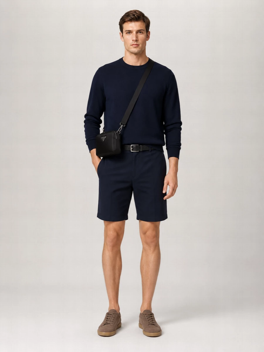 Giorgio Armani Virgin Wool Chino Shorts