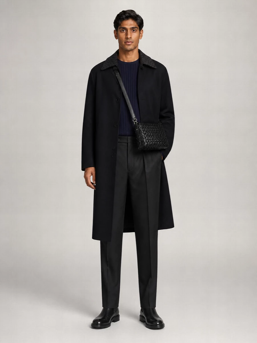 Bottega Veneta Wool Silk Trench Coat