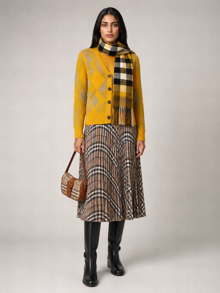 Burberry Embroidered Wool Cardigan