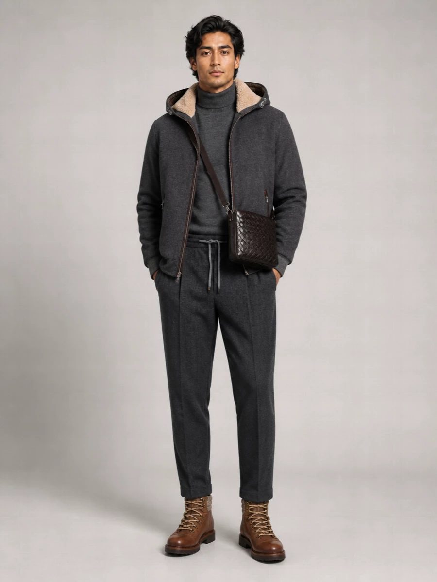 Brunello Cucinelli Wool Padded Coat