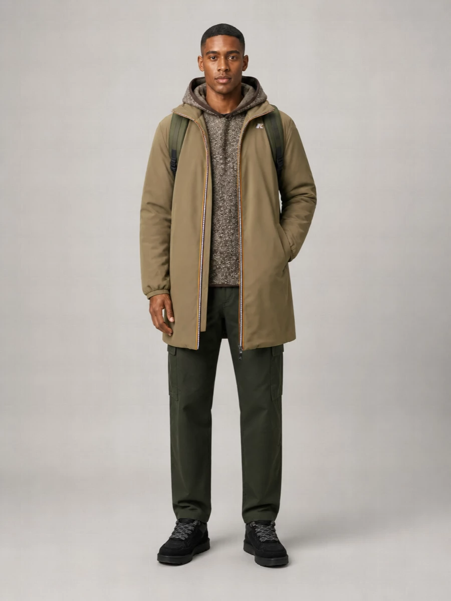 K-Way Hooded Waterproof Lightweight Jacket