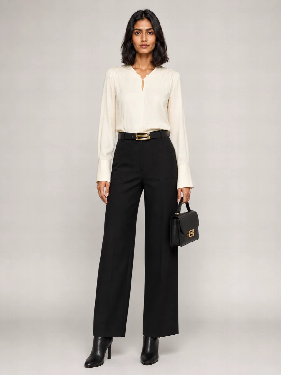 Victoria Beckham Wide-Leg Trousers