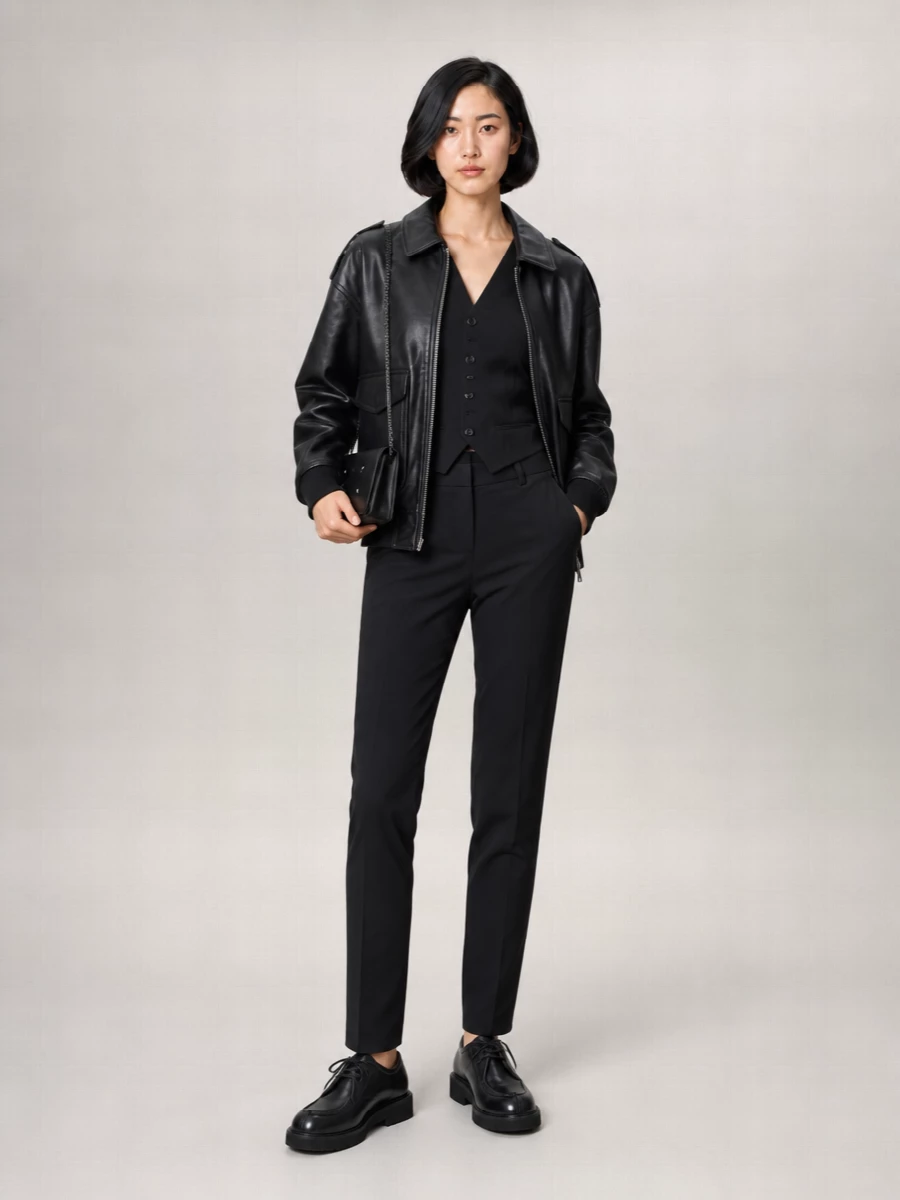 The Frankie Shop Leather Coat