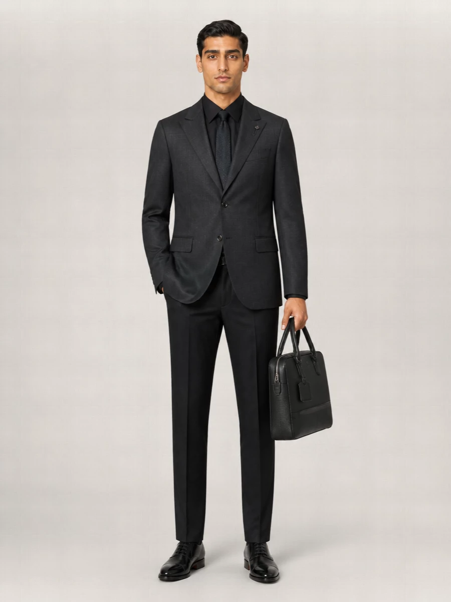 Lardini Single Breasted Wool Suit