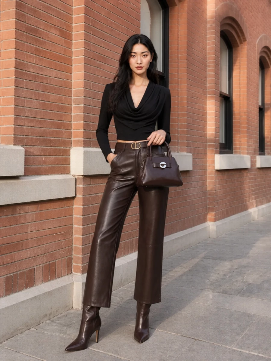 Rotate leather trousers mm6 boots coperni bag