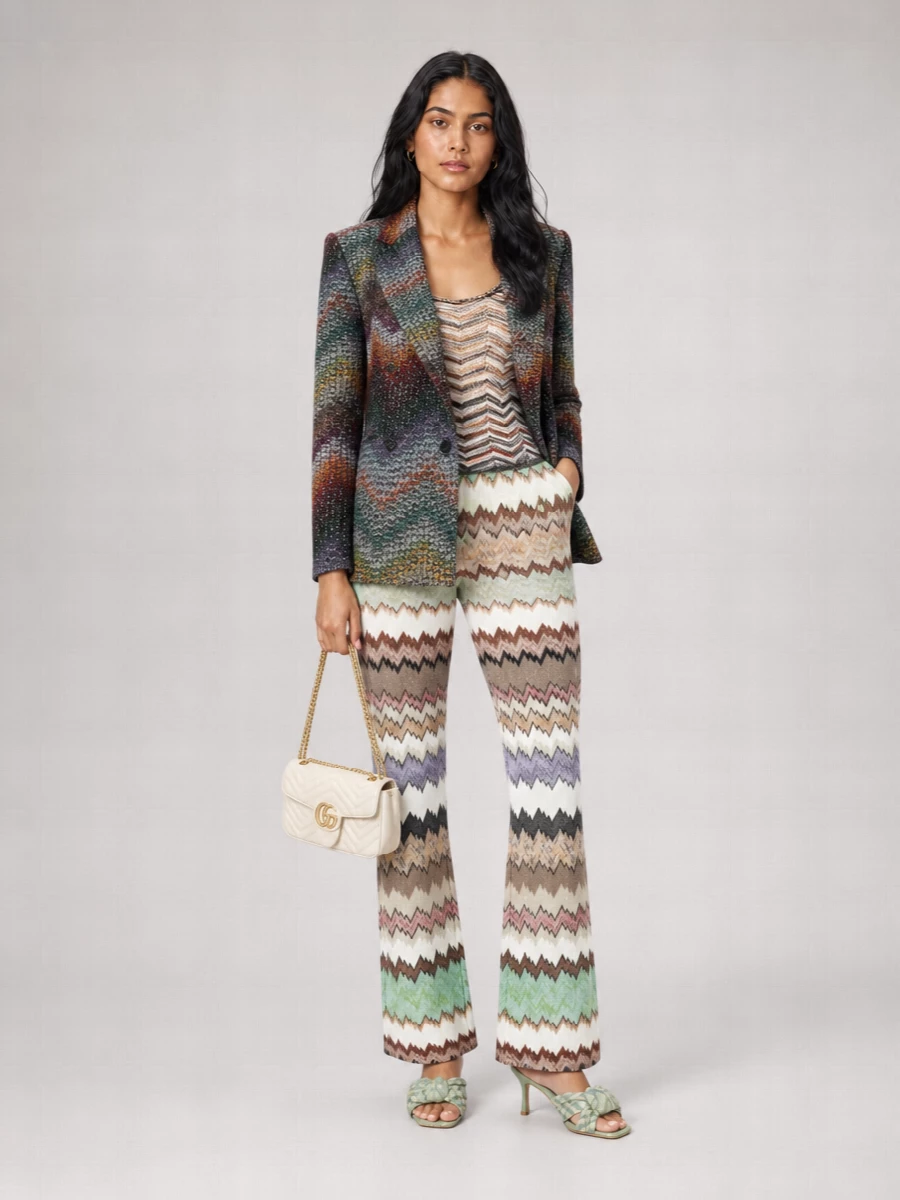 Missoni Embroidered Lame Blazer